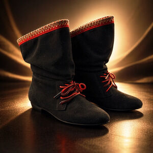 Bamboo Picnic 7 Cottagecore Boho Festival Slouch Ankle Boots